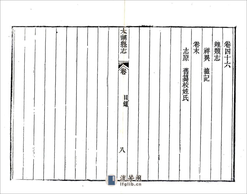 太湖县志（同治） - 第18页预览图