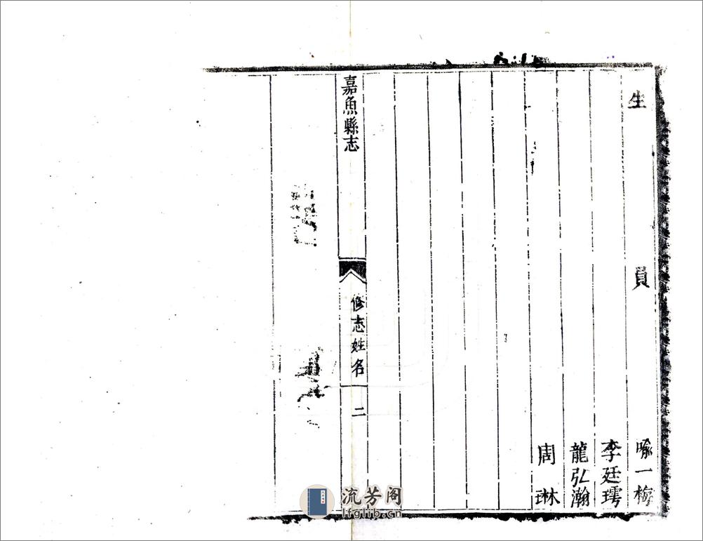 重修嘉鱼县志（乾隆） - 第18页预览图