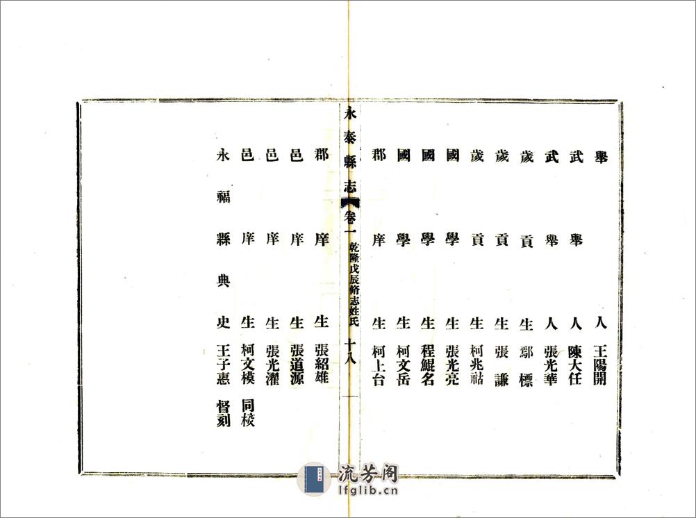 永泰县志（民国） - 第20页预览图