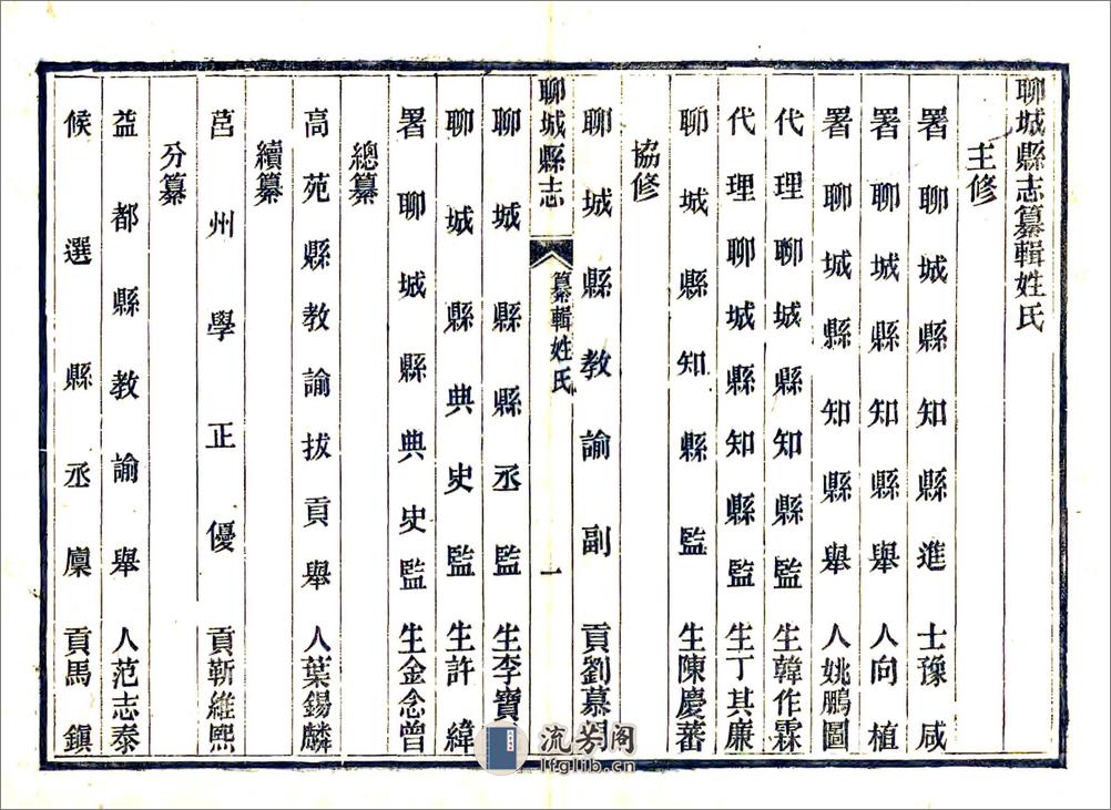 聊城县志（宣统） - 第14页预览图