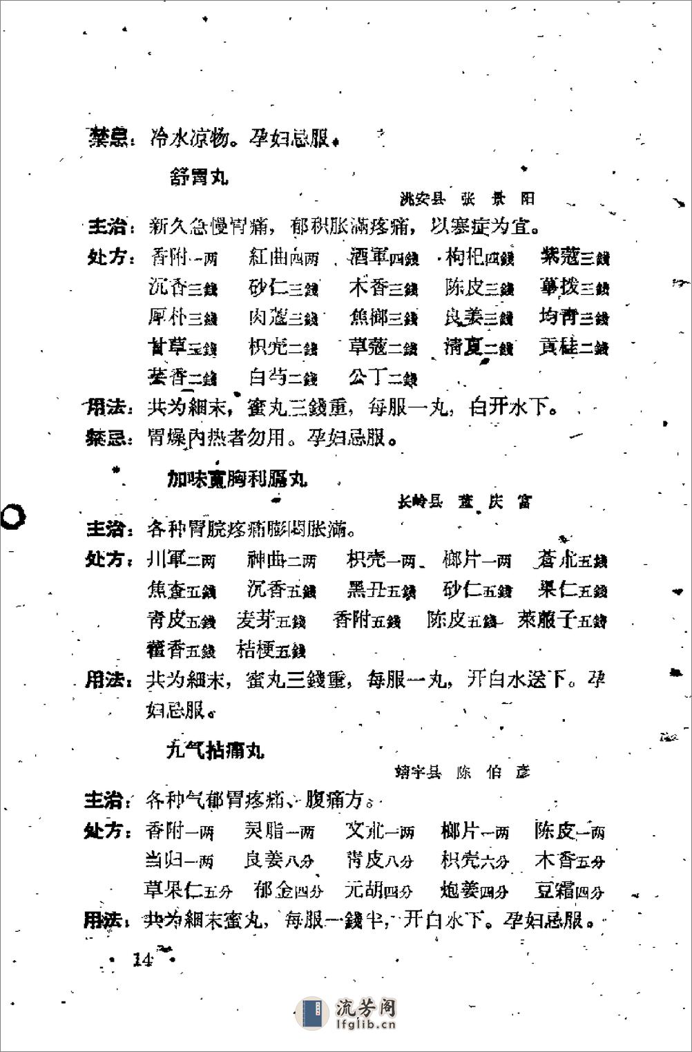 吉林省1961中医验方秘方汇编 （第三辑） - 第18页预览图