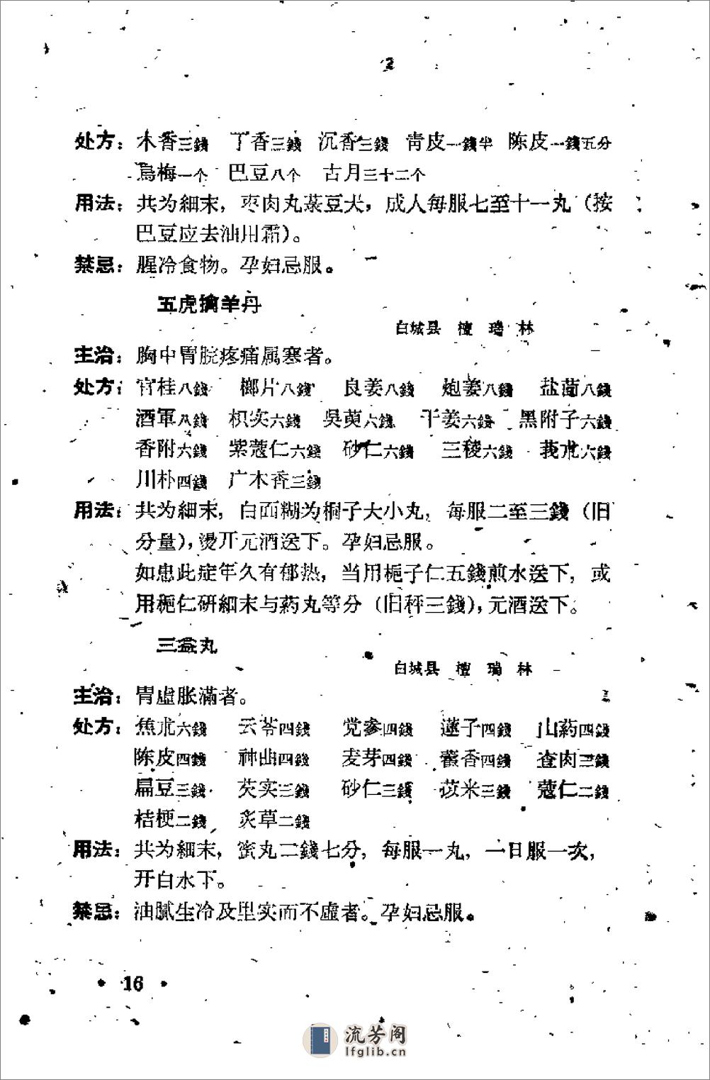 吉林省1961中医验方秘方汇编 （第三辑） - 第20页预览图