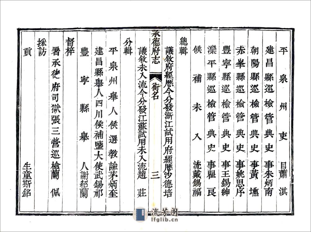 承德府志（道光）卷首 - 第6页预览图