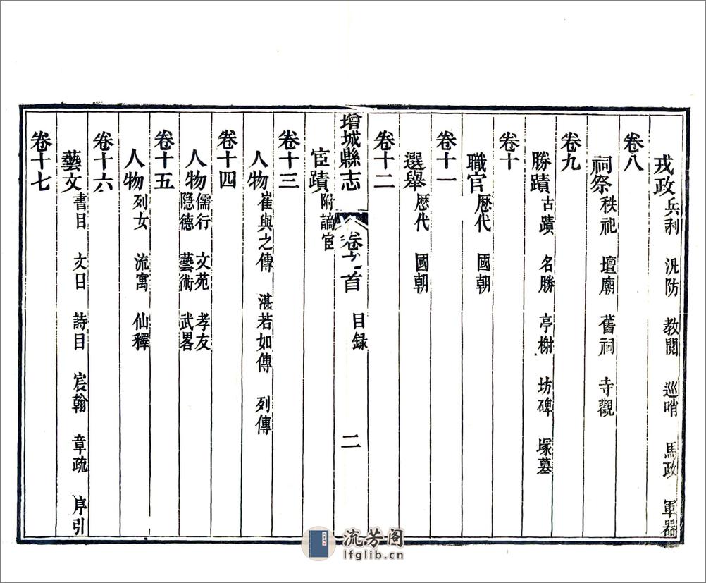 增城县志（嘉庆同治增刻本） - 第18页预览图