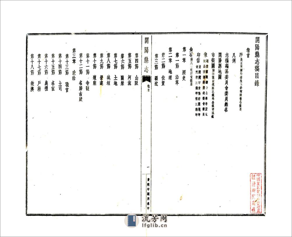 开阳县志稿（民国） - 第2页预览图