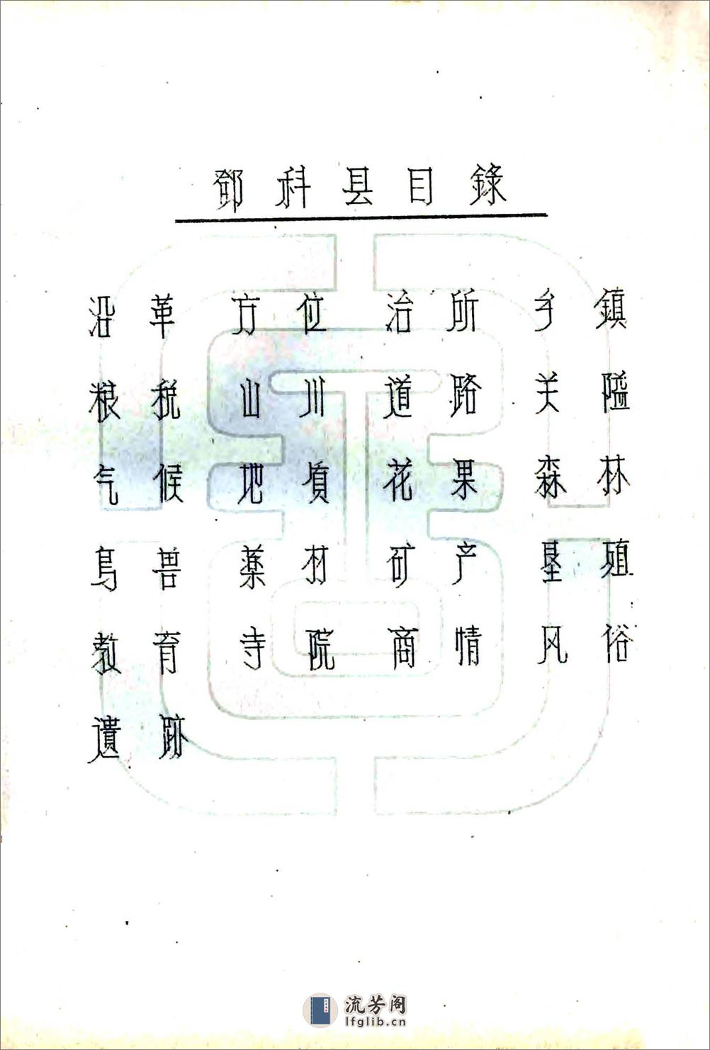 邓科县图志（民国） - 第3页预览图