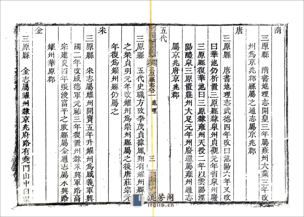 三原县志（乾隆48年） - 第14页预览图