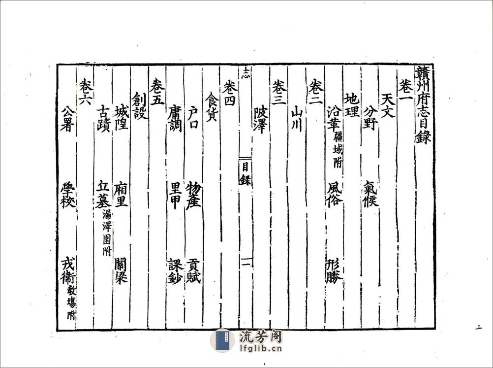 赣州府志（嘉靖） - 第5页预览图